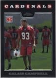 Calais Campbell Arizona Cardinals 2008 Topps Chome #TC239 Rookie Football Card