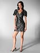 Plenty Frock Metallic Lace Amalie Dress in Black