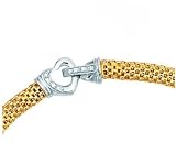 14K Two-Tone Gold Diamond Necklace - 18