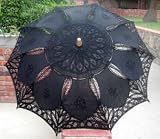 Black Cotton Parasol