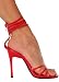 Hot Multi-Ankle Band Stilettos from Hot Fash Shoes - HILTON Red
