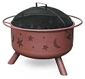 Landmann Big Sky Stars & Moons Fire Pit, Georgia Clay, 12.5-inches deep