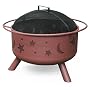 Landmann Big Sky Stars & Moons Fire Pit, Georgia Clay, 23-inches deep