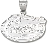 Florida Gators Giant 1 7/8 W x 1 1/4 H Gator Head Pendant - Sterling Silver Jewelry