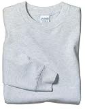 NEW Gildan Ultra Cotton - 100% Cotton Long Sleeve T-Shirt Ash-L