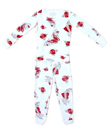 PJ Salvage Matching Mommy & Me Tattoo Jammie Velour Thermal Loungewear - 6-12M