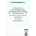 Interpretationshilfen Friedrich D�rrenmatts Kriminalromane: Der Richter und sein Henker - Verdacht - Die Panne - Das Versprechen