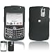 BlackBerry 8300 Curve Cell Phone Black Rubber Feel Protective Case Faceplate Cover
