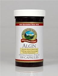 Nature's Sunshine Algin Herbal Dietary Supplement Absorbs Heavy Metal Ions 100 Capsules
