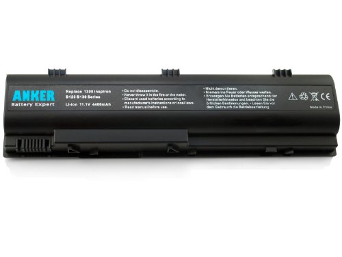 Anker� New Laptop Battery for Dell Inspiron 1300 B130 B120; Latitude 120L fits KD186 XD187 312-0416 TD611 TD612 YD120 TT720 XD184 TD429 451-10289 312-0366 UD532 UD535 WD414 HD438 0XD184 0WD414 - 18 Months Guarantee [Li-ion 6-cell 4400mAh]
