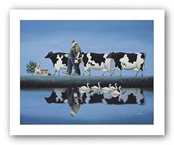 Delta Cows by Lowell Herrero 16"x12" Art Print Poster