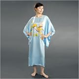 Women's Sleepwear Silk Nightshirt by TexereSilk, 100% Silk, Hand Painted & Hand Dyed -- Love Birds (One Size)