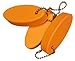 3 Pack ORANGE Floating Keychain key floats -Polyurethane Foam- 6
