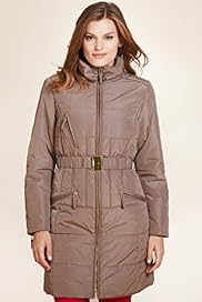 Per Una Funnel Neck Water Resistant Belted Coat