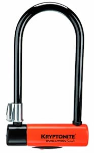 Kryptonite Evolution Series 4 Standard Bicycle U-Lock with Transit FlexFrame Bracket, 4-Inch x 9-Inch