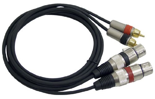 Pyle PPRC-X05 Dual 5ft. Professional Audio Link Cable XLR Female to RCA Male