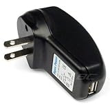 USB Home/Wall/Travel Battery AC Charger for Audiovox 5600, Audiovox 6700, All BlackBerry 8700 8700r 8700g 8700f 8700c 7250 7290 7520 7230 7210 7510 7280 6210 6230 6280, All Palm Treo 650 700p 700w TX T5 Life Drive E E2, All HP iPAQ, HTC Cingular 8125, 2125