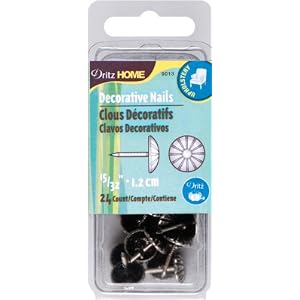 Decor-Upholstery-Tacks-7-16-Inch-24-Pkg-Brass-Daisy