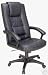 Big&tall Leather Task Computer Office Desk Chair W/ergonomic Padded Arms -Senator