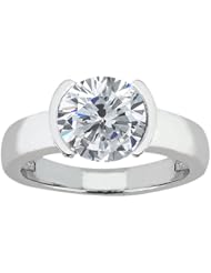 1.25 Ct Round H/I I1 Diamond 14K White Gold Ring