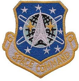 Novelty Embroidered Iron on Patch - NASA Space Collection - United States Air Force Space Command Applique