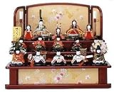 ひな人形 木目込 大里彩 作 十五人飾り 4fk8405 段飾り 雛人形