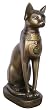 Ancient Egyptian Bastet Real Bronze Powder Cast Statue, 8 Inch, 6956
