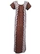Kaftan Caftans Floral Printed Brown Lounger Wear Womans Dress L
