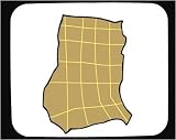 Decorated Mouse Pad with Africa, Ghana, area, map, geograpy, region, outline, land