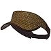 Mega Cap Straw Trucker Visor - Brown