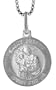 Sterling Silver St. Joseph Medal 11/16 in. (15 mm) Round.