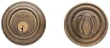 Baldwin 8231.05 Traditional Deadbolt 2-1 8-Inch inch Door Prep, Satin Brass and Black