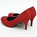 Ollio Women's Shoe Faux Suede D'Orsay High Heel Multi Color Pump