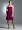 David's Bridal Short Strapless Pleated Dress in Crinkle Chiffon Style 83362, Sangria, 12