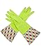 Brighten Up Reusable Latex Cleaning Gloves For Bathroom, Drain, and House Cleaning, Light Green
