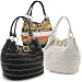 Oversized ''Naomi'' Tote - White, Bronze, Black or Multi-Color Orange