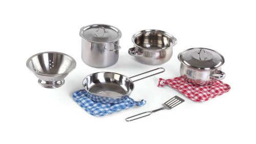 Step2 Cooking Essentials 10-Piece Stainless Steel Set