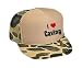 I Love/Heart Caving Adult Mesh Back Cap / Hat Brown Camo