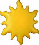Massive Kinderzimmer-Wandleuchte Sunny 455003430