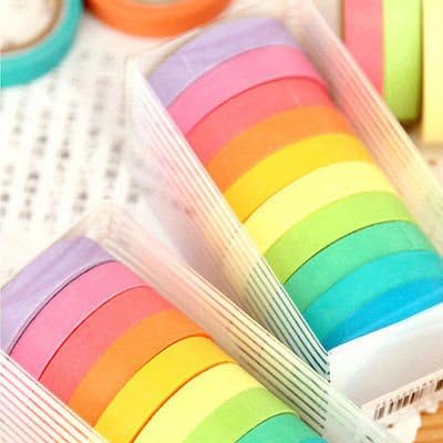 10 x Washi Tape Set Masking Tape Scrapbook Decorative Paper Adhesive Sticker DIY