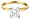14k Yellow Gold Princess Cut Solitaire Diamond Engagement Ring (1/3 ct, H-I Color, SI2-I1 Clarity), Size 5