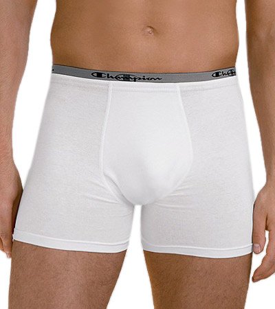 Champion Men's Double Dry Activefit 2-Pack Trunk, Grey/Black, Small