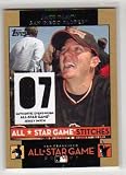 2007 Topps Update Jake Peavy Game Used All Star Jersey Baseball Card
