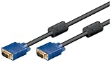 Wentronic Monitorkabel (15-polig HD Stecker auf 15-polig HD Stecker, XGA, SVGA) 1,8m schwarz