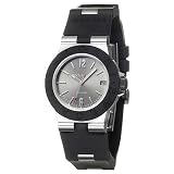 Bulgari ALW32GVD Diagono Silver Tone Dial 18K White Gold and Rubber Ladies Automatic Watch by Bvlgari