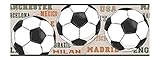 York Wallcoverings JE3542BDSMP Friends Forever He Scores Soccer Wallpaper Memo Sample, 8-Inch x 10-I
