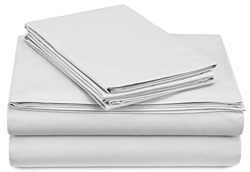 Pinzon 300-Thread-Count Percale Sheet Set - Full, White