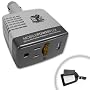 Pro Series Car Travel Power Adapter / Charger Features USB port & Standard 110v outlet w/ bonus cable for all USB compatible devices