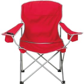 Toppers Toppers XL Deluxe Collapsible Captain's Chair. 7924 - Red