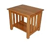 Medium Oak End Table By Elite Furniture